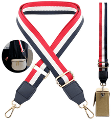 Camerazar Nastavitelný dámský pásek na batoh, široký 38 mm, polyester, zlaté kování