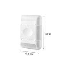 Camerazar Přenosný Mini Ruční Holicí Strojek pro Oblečení, Bílý, 6.5 cm x 8 cm