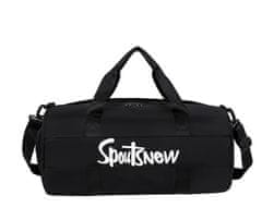Camerazar Sportovní taška na trénink, černá, nylon, 46x24x24 cm