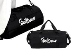 Camerazar Sportovní taška na trénink, černá, nylon, 46x24x24 cm