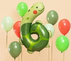 KIK Fóliový narozeninový balónek číslo "6" - Želva 75x96 cm