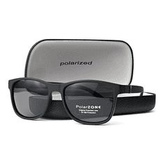 Camerazar Pánské polarizační sluneční brýle, černé, UV-400 kat. 3 filtr, s pevným pouzdrem