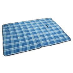 Pikniková deka se spodní nepromokavou vrstvou 150x200cm, modrá T-028-MO
