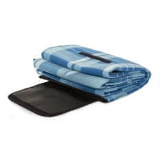 Pikniková deka se spodní nepromokavou vrstvou 150x200cm, modrá T-028-MO