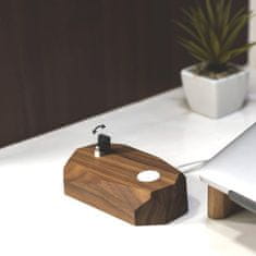 Oakywood Dřevěná dokovací stanice pro iPhone a Apple Watch, ořechová