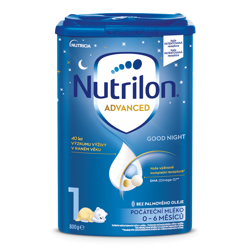 Levně Nutrilon 1 Advanced Good Night počáteční kojenecké mléko od narození 800 g