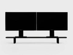 Oakywood Dřevěný stojan na monitor, 105 x 23 cm, černý