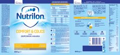 Nutrilon Comfort & Colics speciální počáteční kojenecké mléko 800 g, od narození