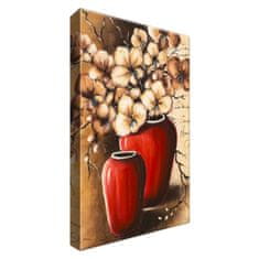 ZUTY Obrazy na stěnu - Orchideje v červené váze, 20x30 cm
