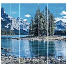 ZUTY Obrazy na stěnu - Jezero Maligne v zimě, 210x195 cm