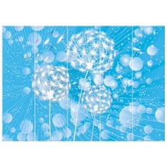 ZUTY Obrazy na stěnu - Nafukovací atrakce na abstraktním modrém pozadí, 225x160 cm