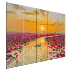 ZUTY Obrazy na stěnu - Kachny v liliích, 225x160 cm