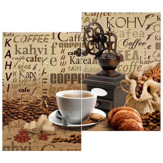 ZUTY Obrazy na stěnu - Aromatická káva po ránu, 80x70 cm