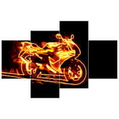 ZUTY Obrazy na stěnu - Motocykl, 120x80 cm