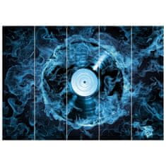 ZUTY Obrazy na stěnu - Vinylová deska v modré barvě, 225x160 cm