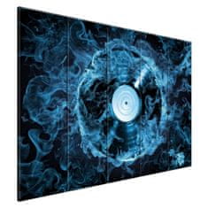 ZUTY Obrazy na stěnu - Vinylová deska v modré barvě, 225x160 cm