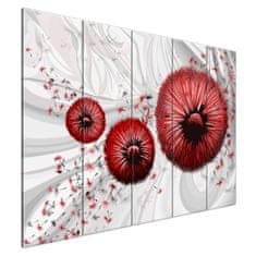 ZUTY Obrazy na stěnu - Červené foukačky 2, 225x160 cm