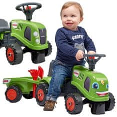 LEBULA FALK Traktor Baby Claas Green s přívěsem + příslušenství od 1 roku