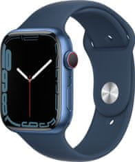 Apple Watch Series 7 Cellular, 45mm, Blue, Sport Band
