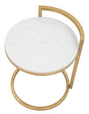 Mauro Ferretti Konferenční stolek s deskou z imitace mramoru, ? 40 cm