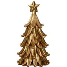 Home&Styling Zlatý Vánoční stromeček, 21 cm
