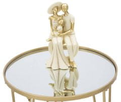 Mauro Ferretti Kávový stolek se zrcadlovou deskou, ? 40 x 49 cm