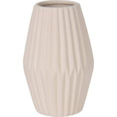 Home&Styling Keramická váza, proužkovaná, výš, 17 cm