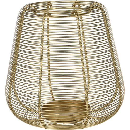 Home&Styling Zlatá lucerna na svíčku, kov, ? 21 cm
