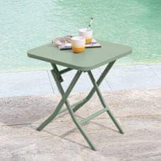 Hespéride Zahradní skládácí stolek GREENSBORO, 40 x 40 cm barva zelená