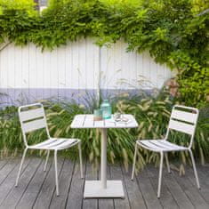 Hespéride Zahradní kovový stolek PHUKET, 65 x 65 cm barva bílá