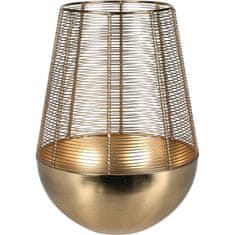 Home&Styling Zlatá lucerna na svíčku, kovová barva zlatá