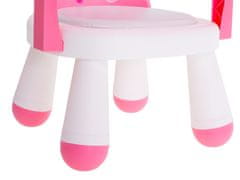 WOWO Stolní Židle pro Krmení a Hraní v Růžové Barvě