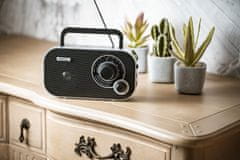 WOWO Camry CR 1140b Přenosné Mini Rádio pro Stavební Práce s FM a Baterií