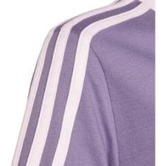 Adidas Tričko fialové XS Essentials 3-stripes