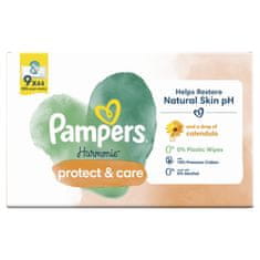 Pampers Harmonie Protect & Care čisticí ubrousky 9 x 44 ks