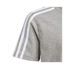 Adidas Tričko šedé M Essentials 3-stripes