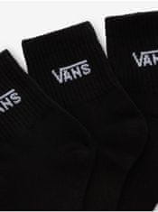 Vans Sada tří párů dámských ponožek v černé barvě VANS Classic Half Crew 36 1/3