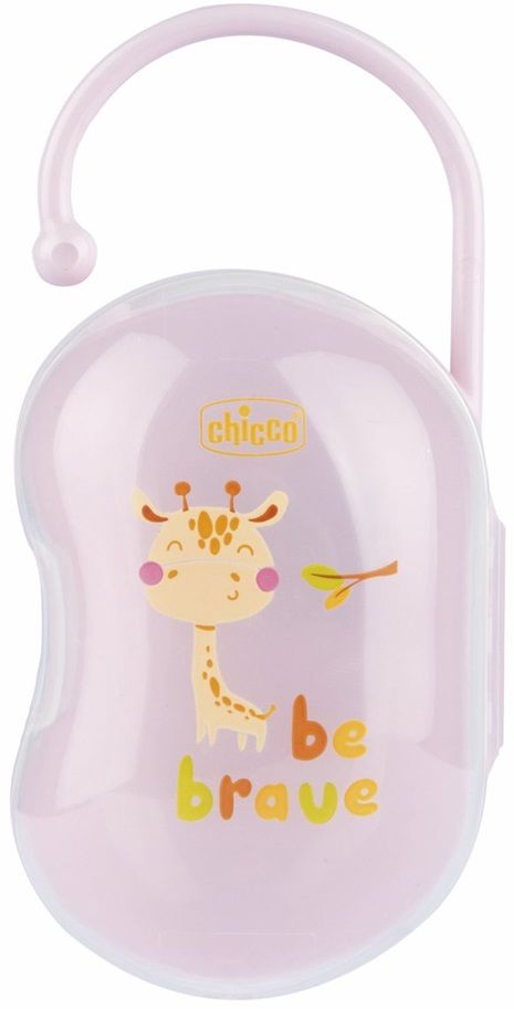 Levně Chicco Pouzdro na dudlík dvojitý Easy Box holka - žirafa