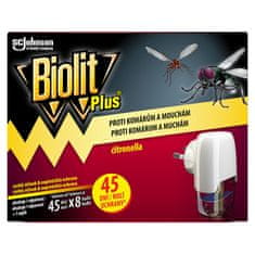 Johnson&Johnson Biolit Plus elektrický odpařovač proti komárům a mouchám 45dní