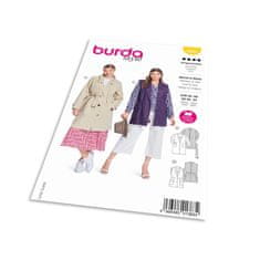 Burda Střih Burda 5840 - Balonový kabát, trenčkot, vesta