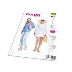 Burda Střih Burda 5822 - Tunikové šaty s knoflíky, tunika
