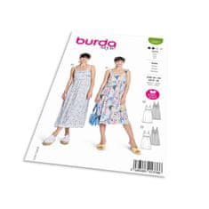 Burda Střih Burda 5821 - Empírové šaty na ramínka, maxi šaty