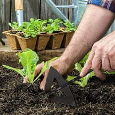 Netscroll Unikátně navržená víceúčelová zahradní motyka pro úpravu zelených ploch, ergonomický tvar motyky zajistí, že váš zahradní prostor bude přesně upraven, a rostliny zůstanou nepoškozené, PickGarden