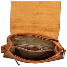 Coveri WORLD Stylový dámský koženkový kabelko/batoh Barbalea, hnědý