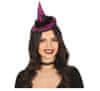 Čarodějnický klobouček mini na čelence - čarodějnice - Halloween