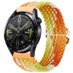 BStrap Elastic Nylon řemínek na Huawei Watch GT 42mm, fragrant orange