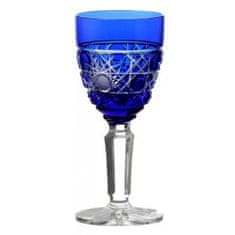 Caesar Crystal Sklenice na víno Flake, barva modrá, objem 105 ml