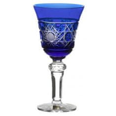 Caesar Crystal Sklenice na víno Flake, barva modrá, objem 180 ml