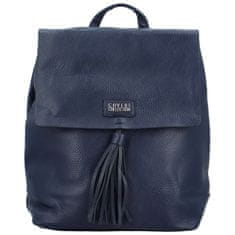 Coveri WORLD Stylový dámský koženkový kabelko/batoh Barbalea, modrý