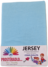 Dětské jersey prostěradlo 70x140 - sv.modré